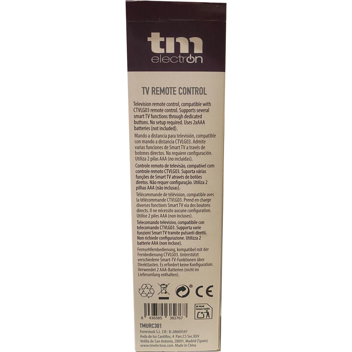 Afbeeldingen van Universal Remote Control TM Electron