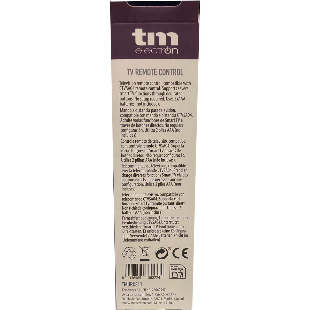 Afbeeldingen van Universal Remote Control TM Electron