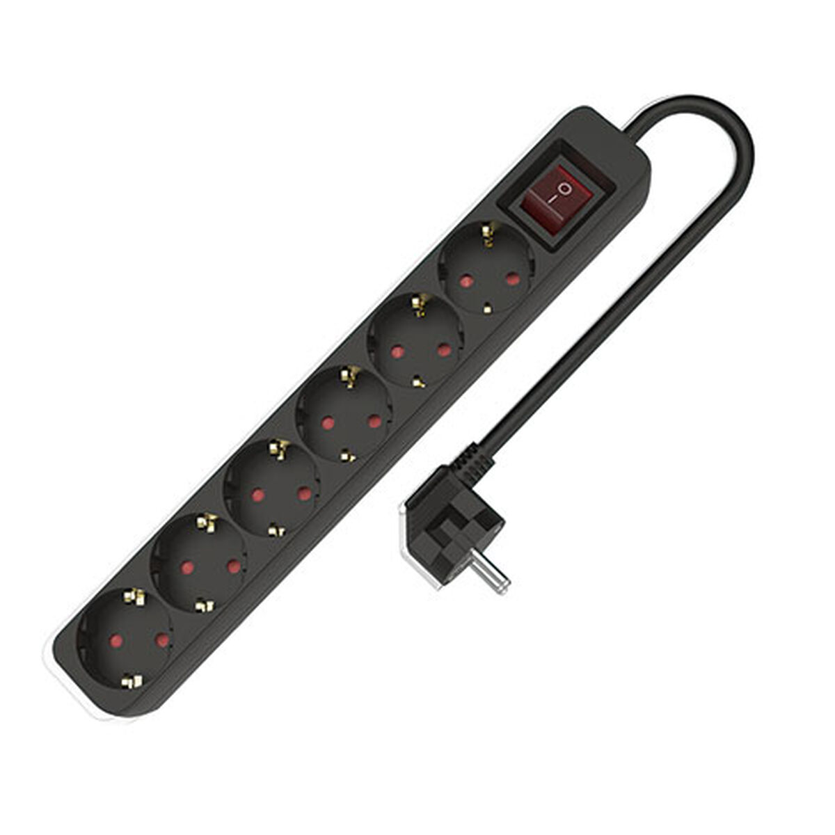 Picture of Power Socket - 6 Sockets with Switch TM Electron 3680 W Black (1,5 m)