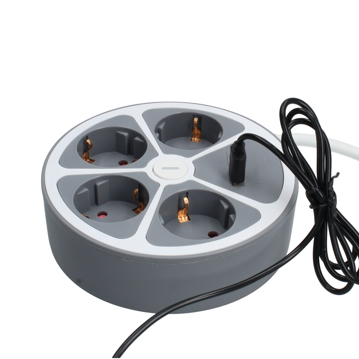 Picture of 4-socket plugboard with power switch TM Electron 3680 W White Grey 30 W (1,5 m)