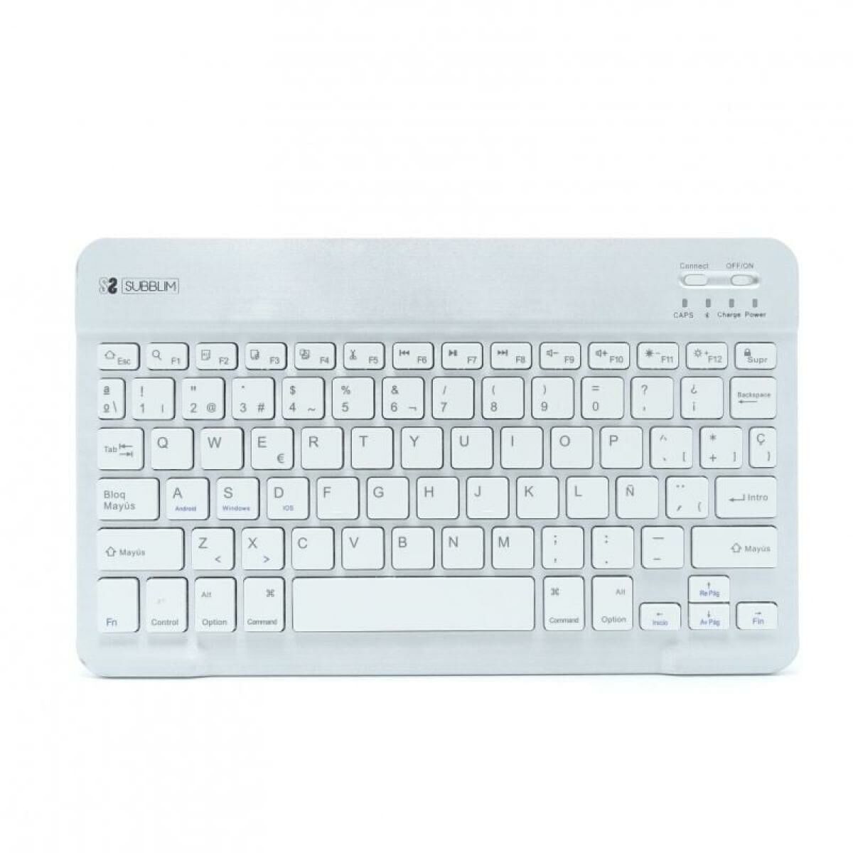 Picture of Bluetooth Keyboard Subblim SUB-KBT-SM0001 Silver Spanish Qwerty