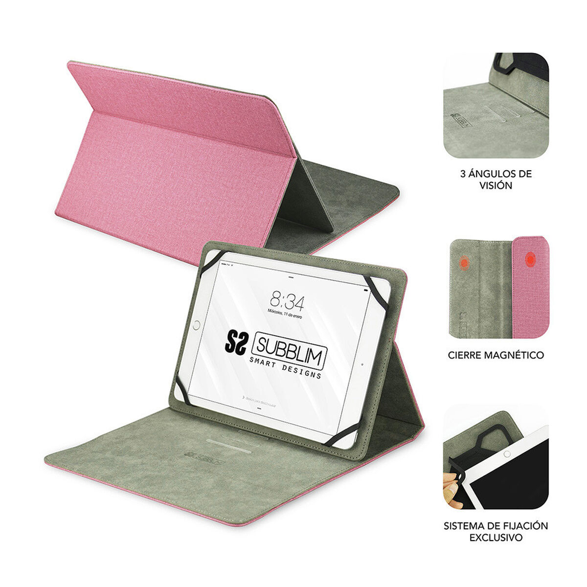 Picture of Tablet cover Subblim SUB-CUT-1CT003 Pink
