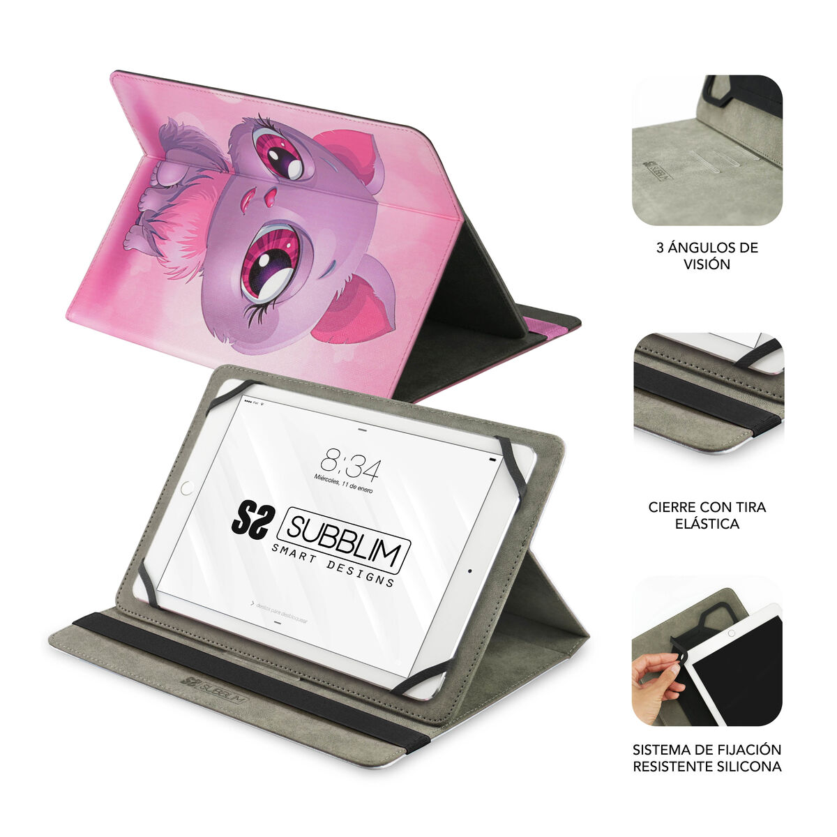Picture of Tablet cover Subblim SUB-CUT-4TC002 Pink