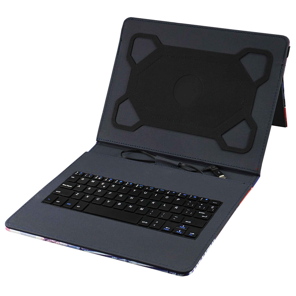 Picture of Case for Tablet and Keyboard Subblim SUB-KT1-USB001 Black Spanish Qwerty
