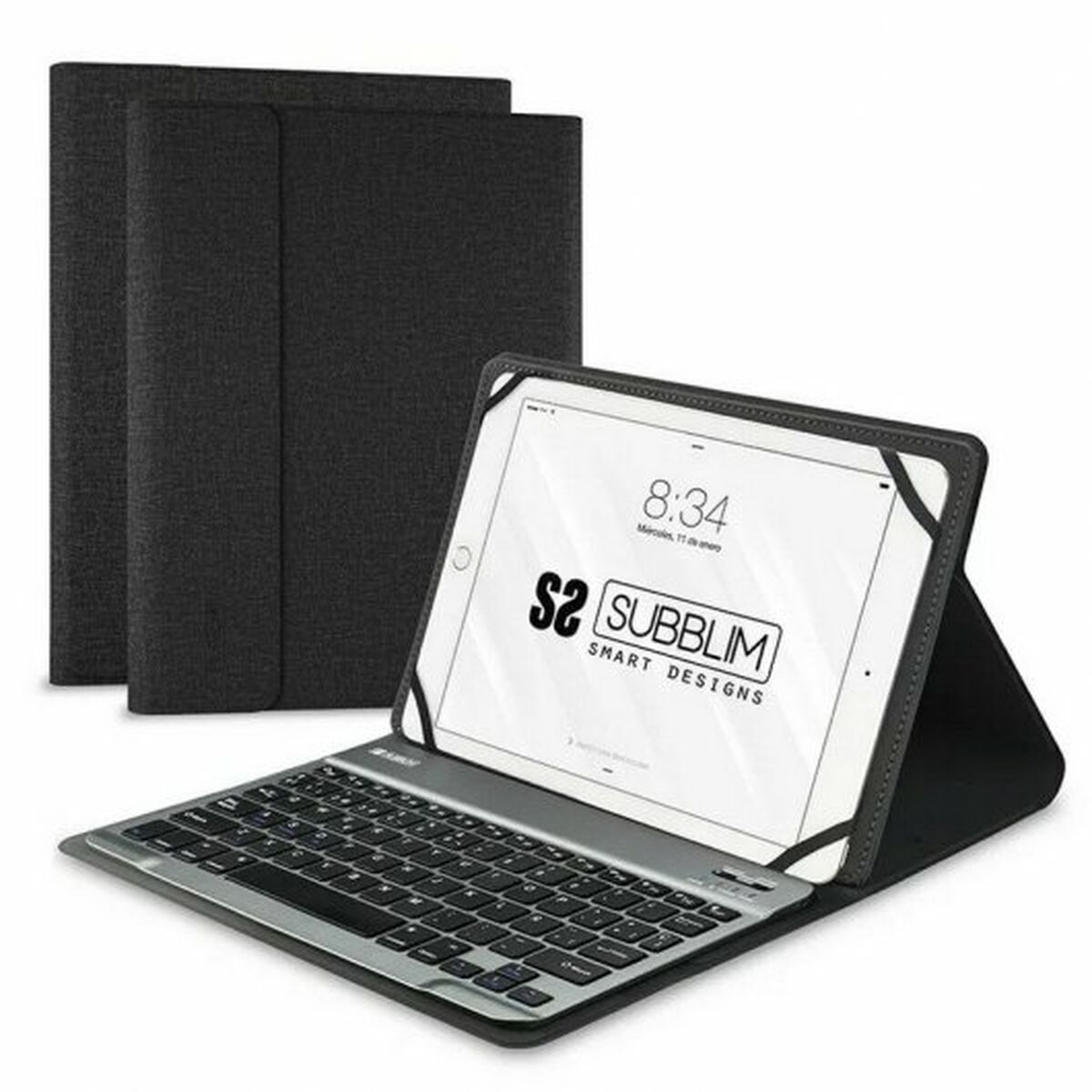 Picture of Case for Tablet and Keyboard Subblim SUB-KT2-BT0001 10.1" Black Spanish Qwerty QWERTY Bluetooth