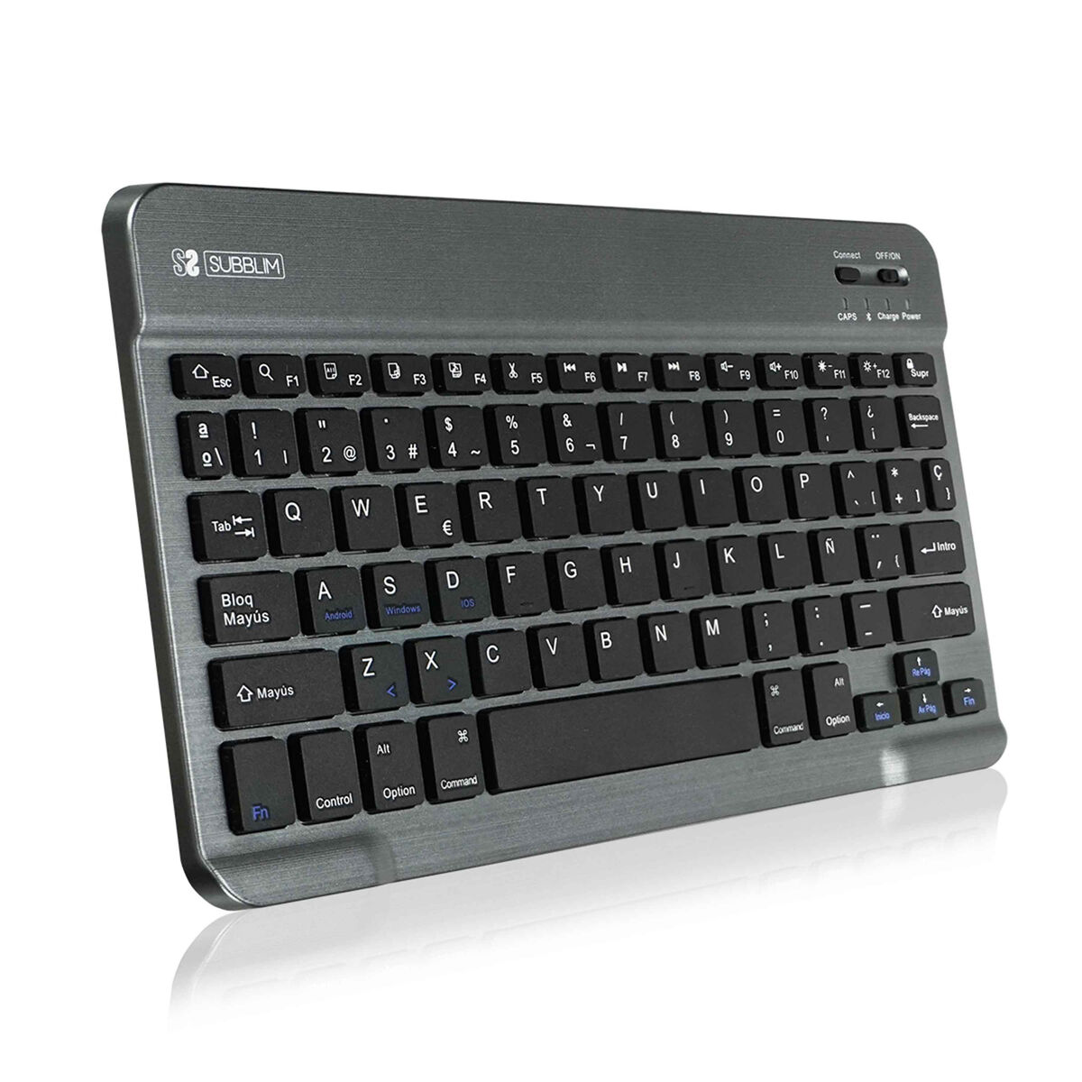 Picture of Case for Tablet and Keyboard Subblim SUB-KT2-BT0002 Grey Spanish Qwerty