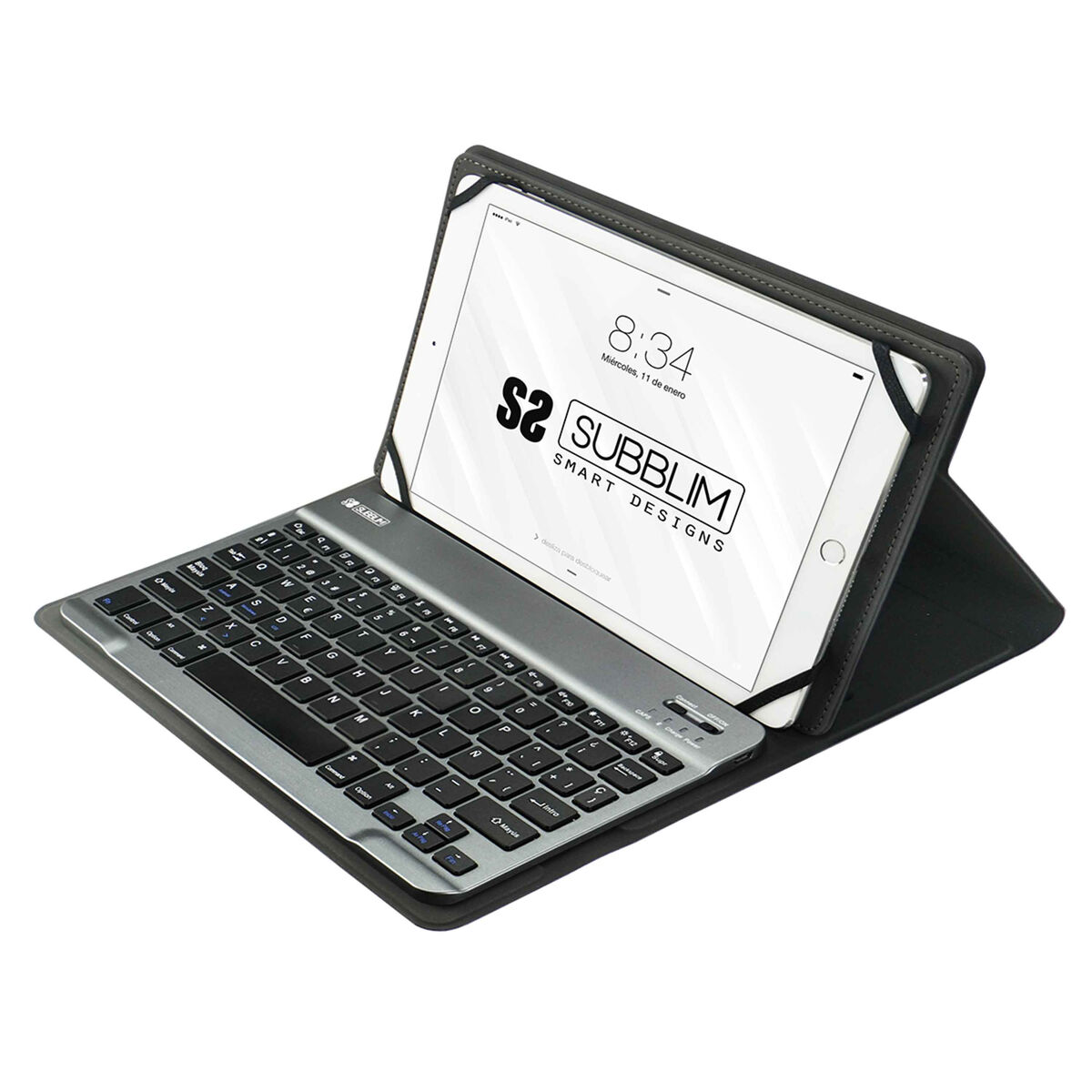 Picture of Case for Tablet and Keyboard Subblim SUB-KT2-BT0002 Grey Spanish Qwerty