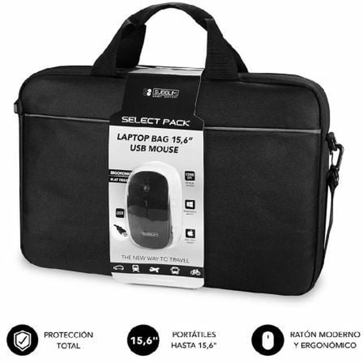 Picture of Laptop Case Subblim SUB-LB-2SP0001 Black 15,6"