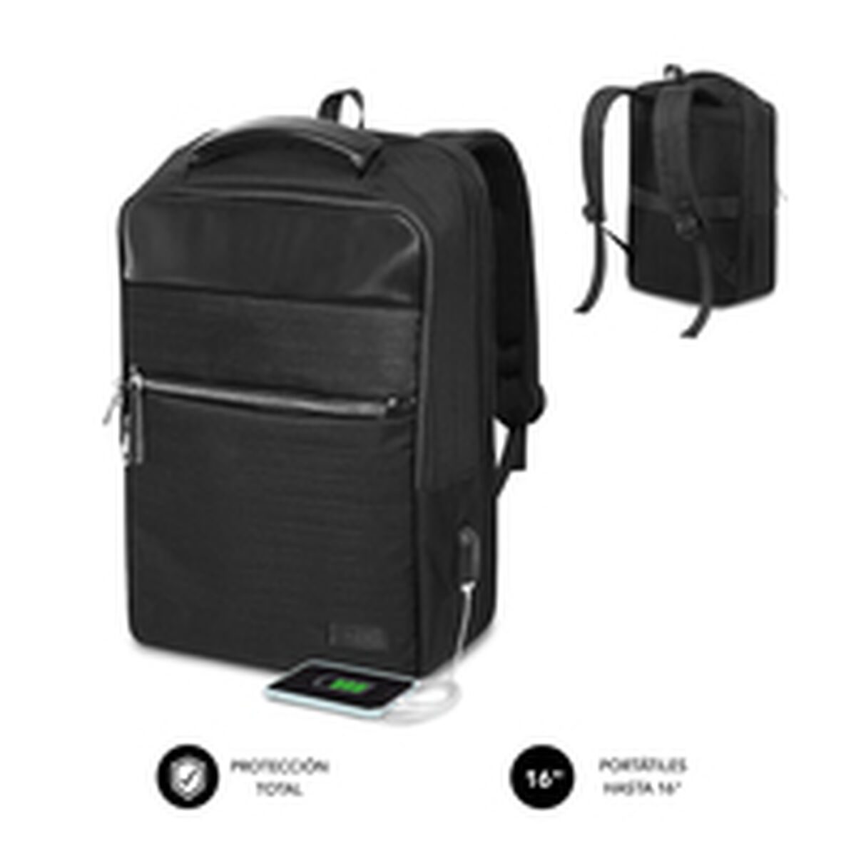 Picture of Laptop Backpack Subblim SUBBP-2BL1015 Black