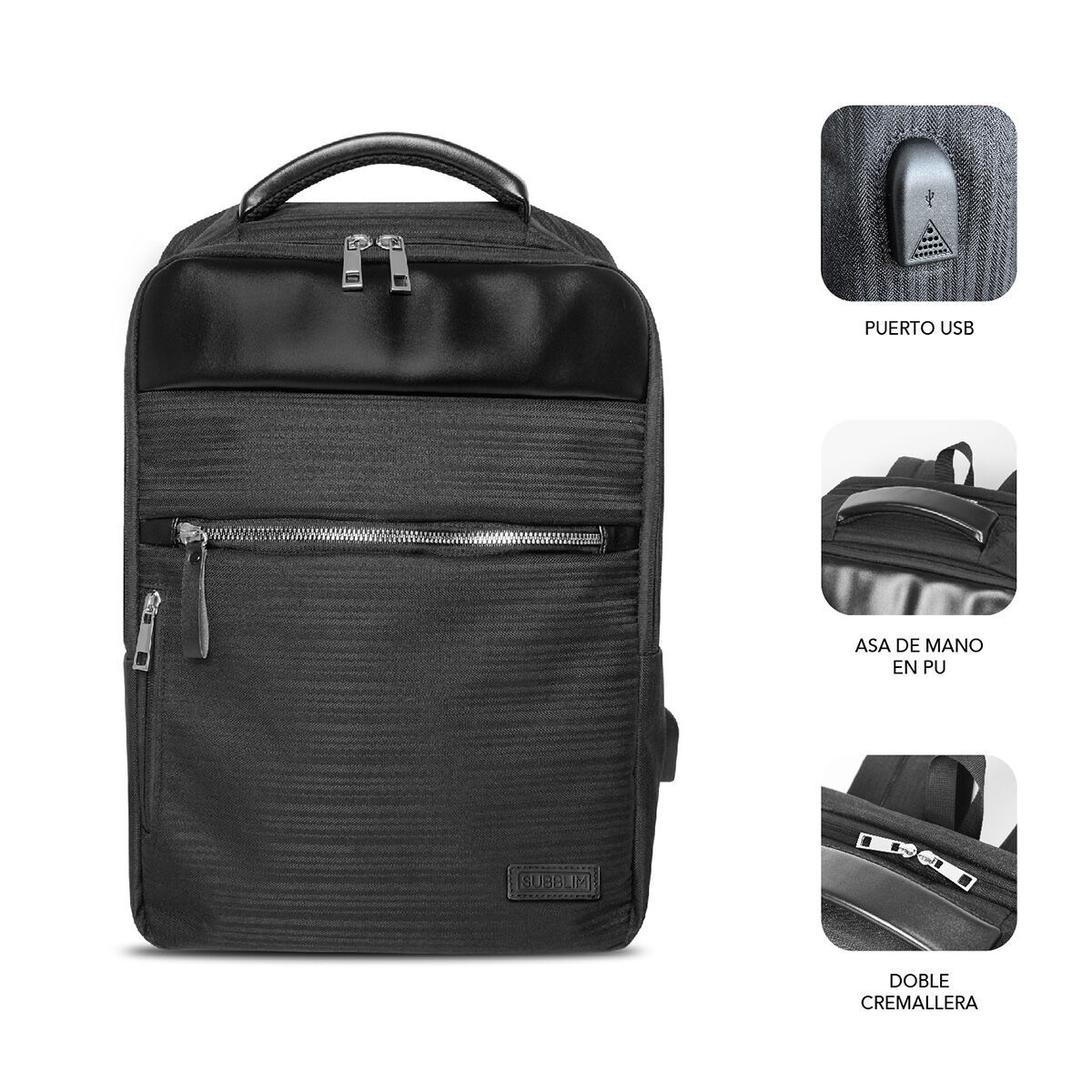 Picture of Laptop Backpack Subblim SUBBP-2BL1015 Black
