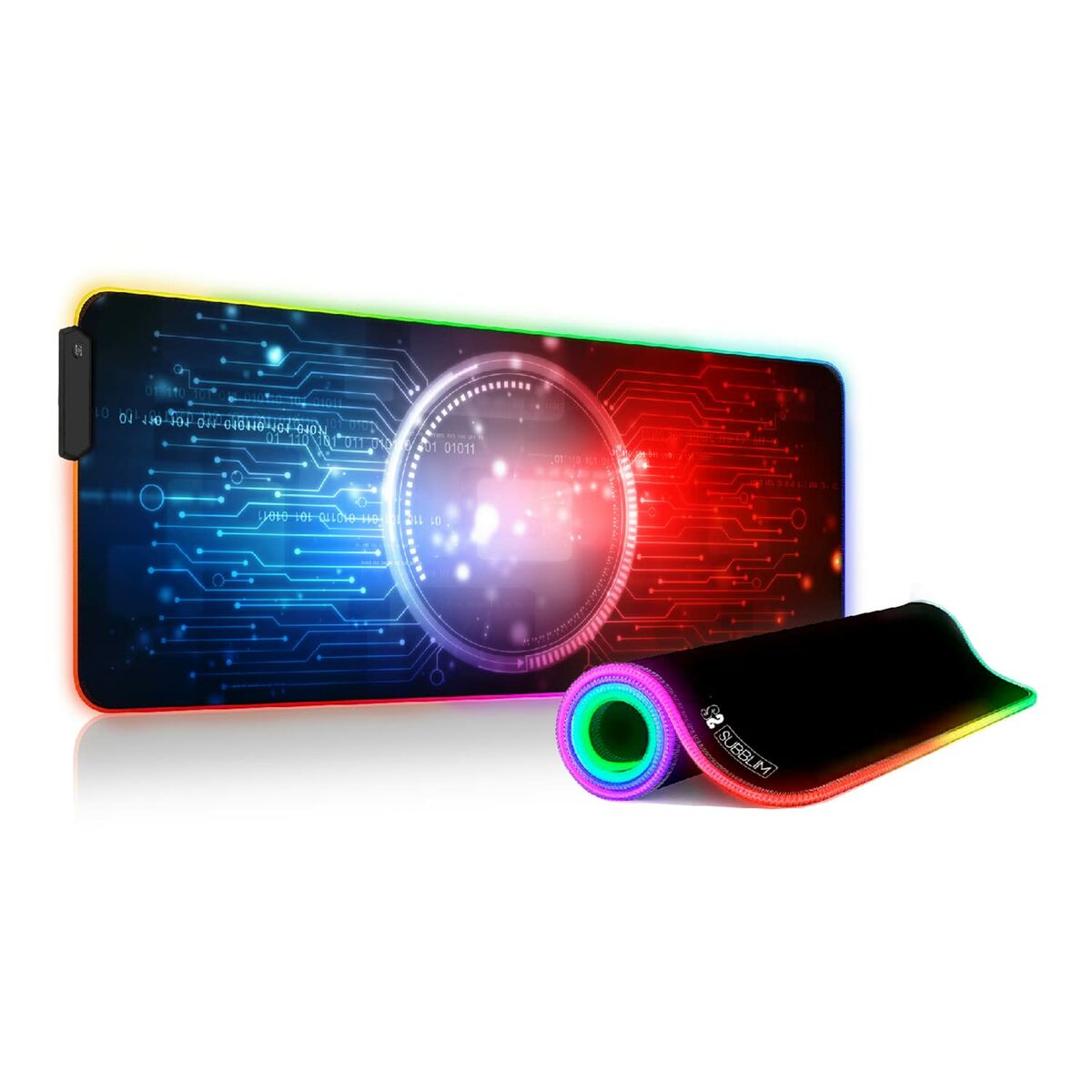 Αντιολισθητικό χαλί Subblim SUBMP-02RGB12 Μαύρο Πολύχρωμο