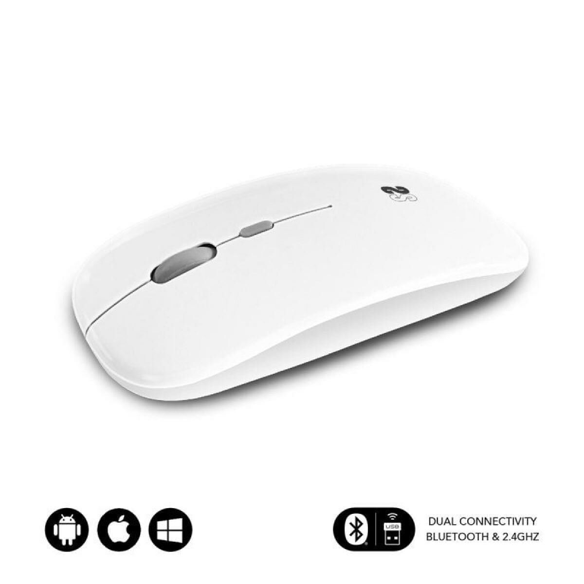 Picture of Wireless Bluetooth Mouse Subblim SUBMO-DFLAT21 White 1600 dpi