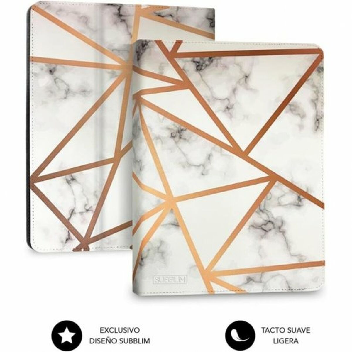 Image de Case for Tablet and Keyboard Subblim SUBKT5-BTTW10 Multicolour Spanish Qwerty QWERTY (1 Unit)