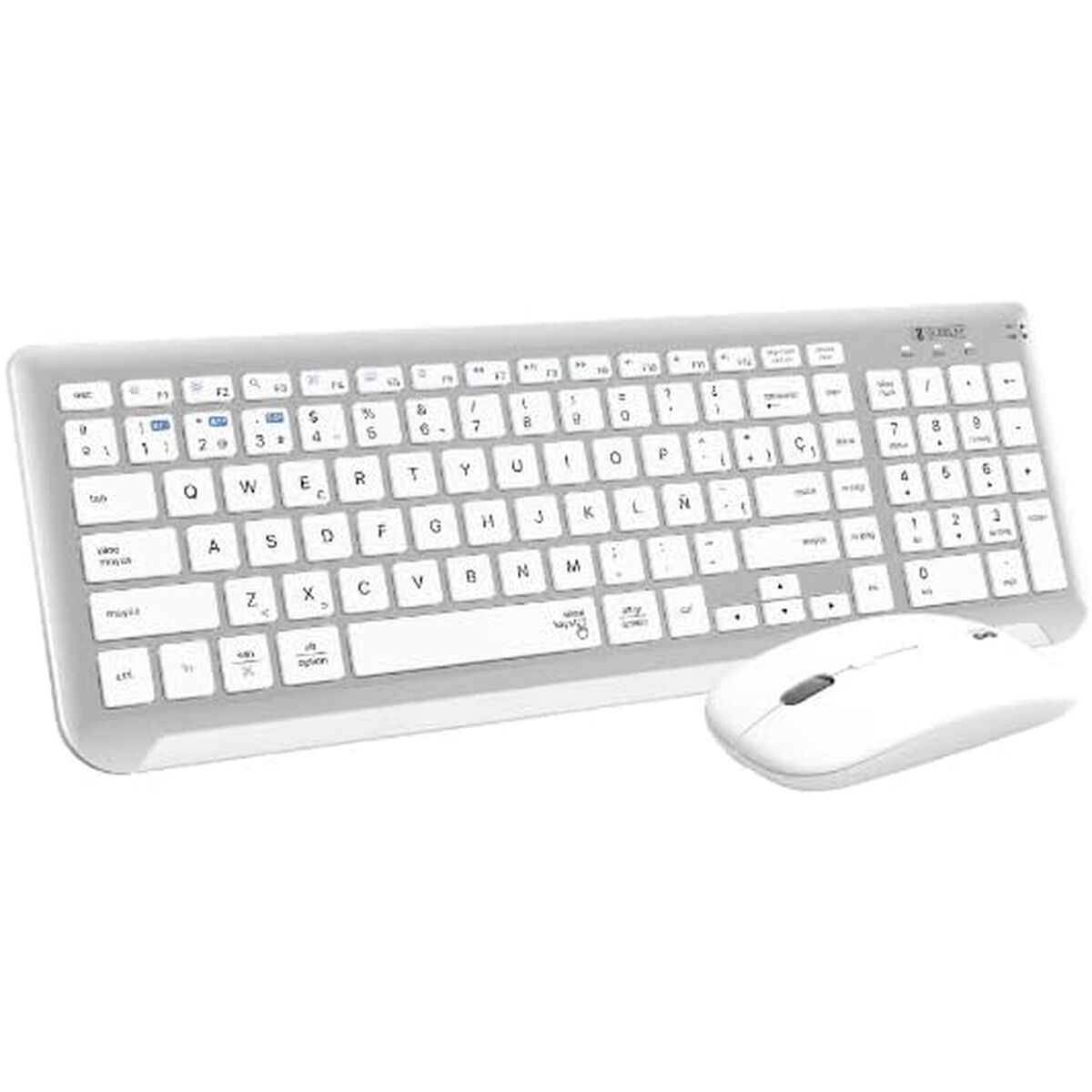 Picture of Keyboard and Wireless Mouse Subblim SUBKBC-DCEP10 Silver Spanish Qwerty