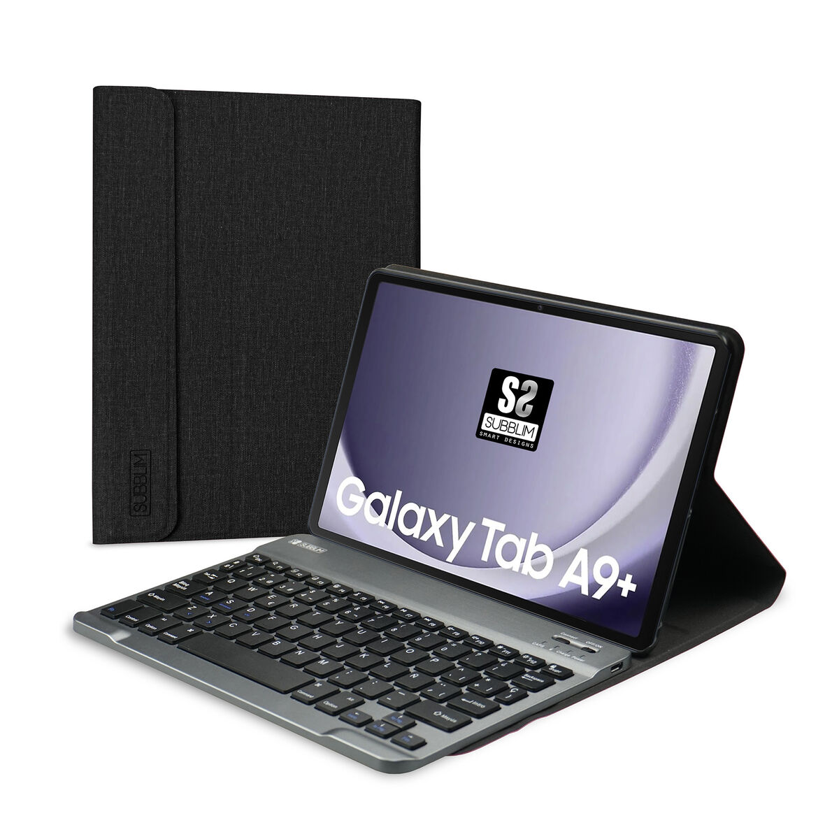 Afbeeldingen van Tablet cover Subblim SUBKT3-BTS060 Black Spanish Qwerty