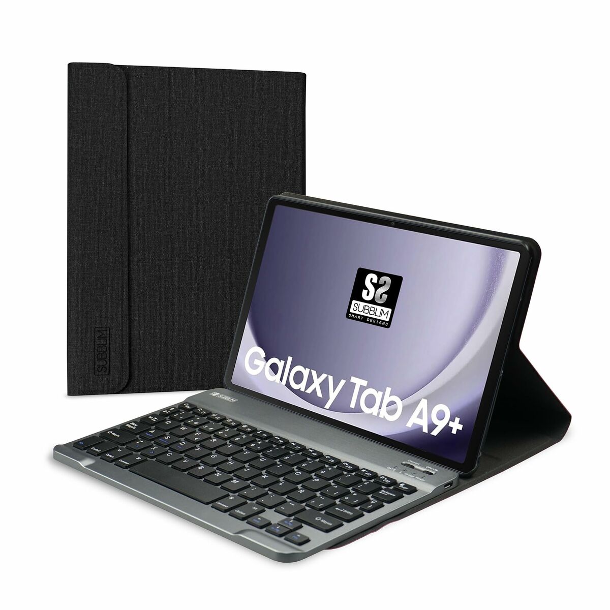 Afbeeldingen van Tablet cover Subblim SUBKT3-BTS060 Black Spanish Qwerty