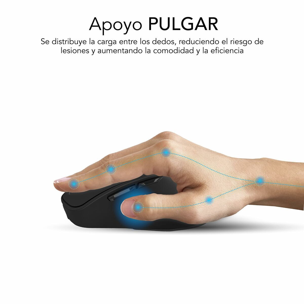 Picture of Optical mouse Subblim SUBMO-EDCON01 Black 2400 dpi