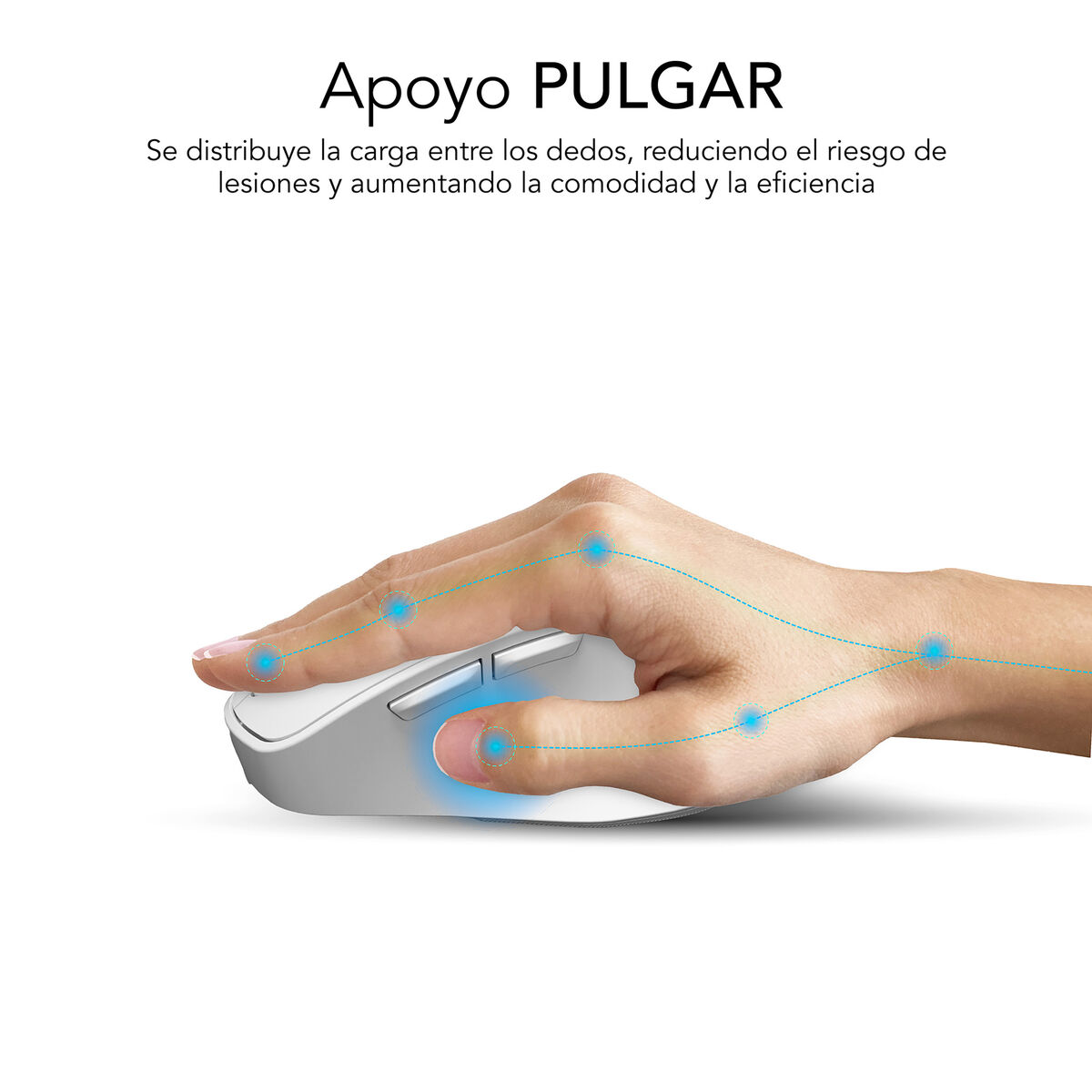 Picture of Wireless Mouse Subblim SUBMO-EDCON02 White 2400 dpi