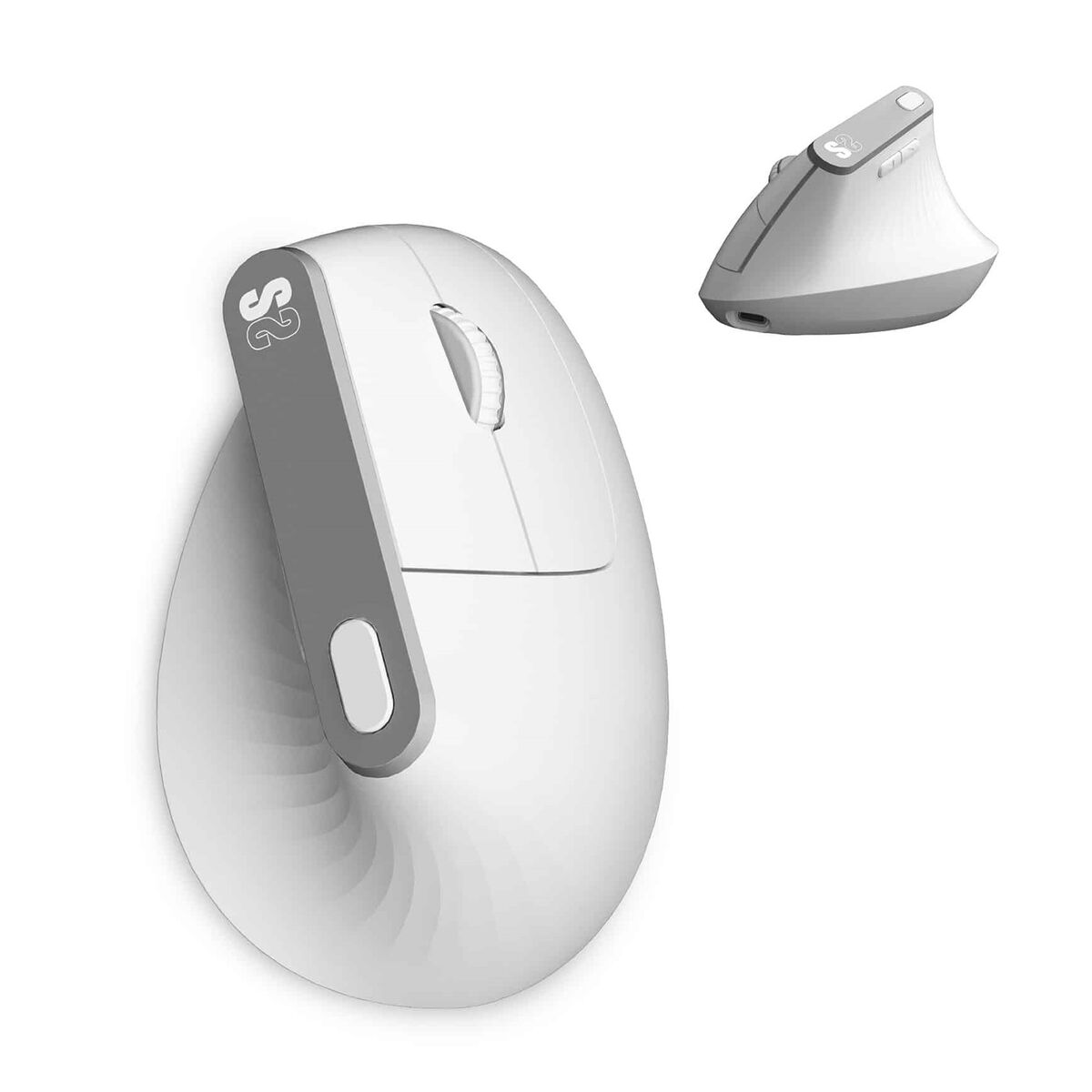 Picture of Ergonomic Optical Mouse Subblim SUBMO-EDNVW02 White 4000 dpi