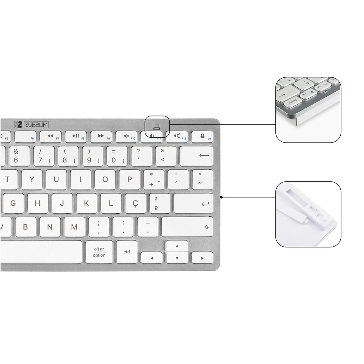 Picture of Mouse Mat Subblim COMBO MULTIDISPOSITIVO COMPACTO SILVER