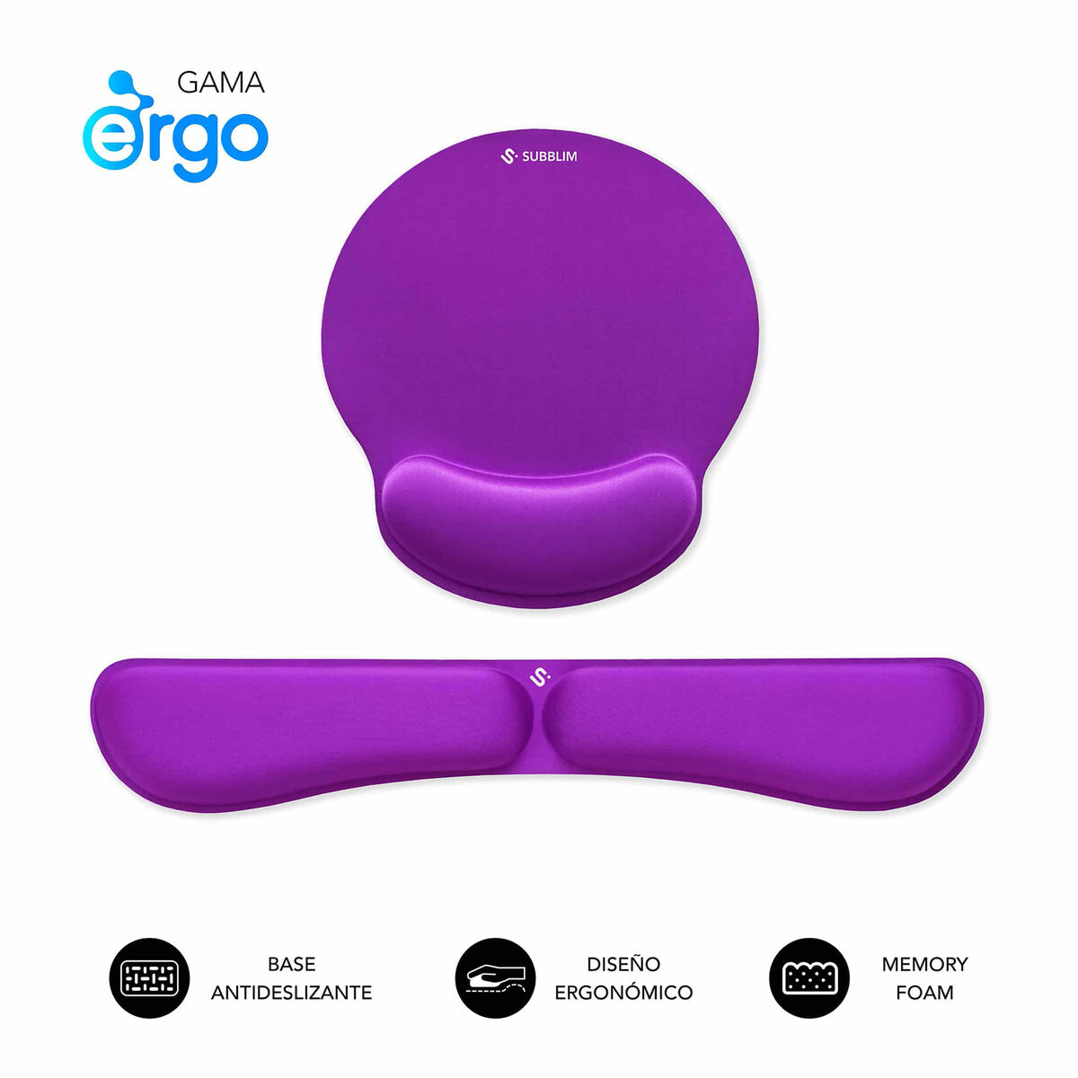 Picture of Mouse Mat Subblim SUBMP-04E022 Purple