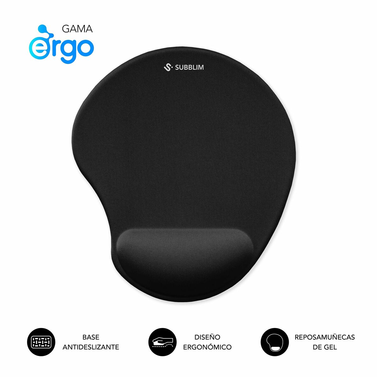 Picture of Mouse Mat Subblim SUBMP-04E050 Black