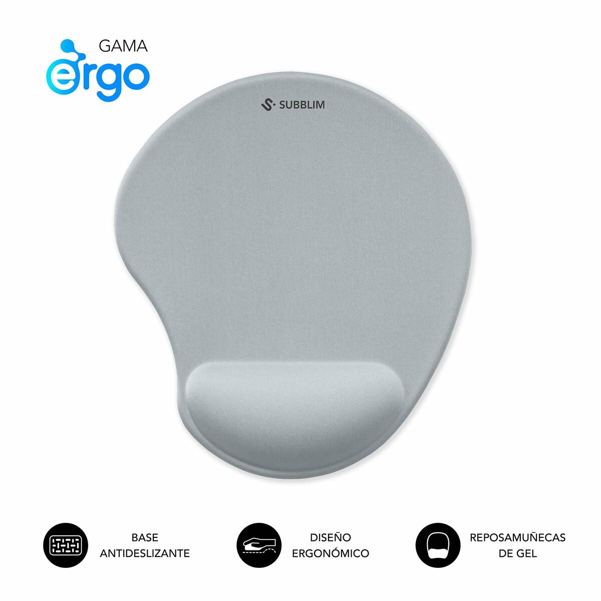 Immagine di Mouse Mat Subblim SUBMP-04E051 Silver