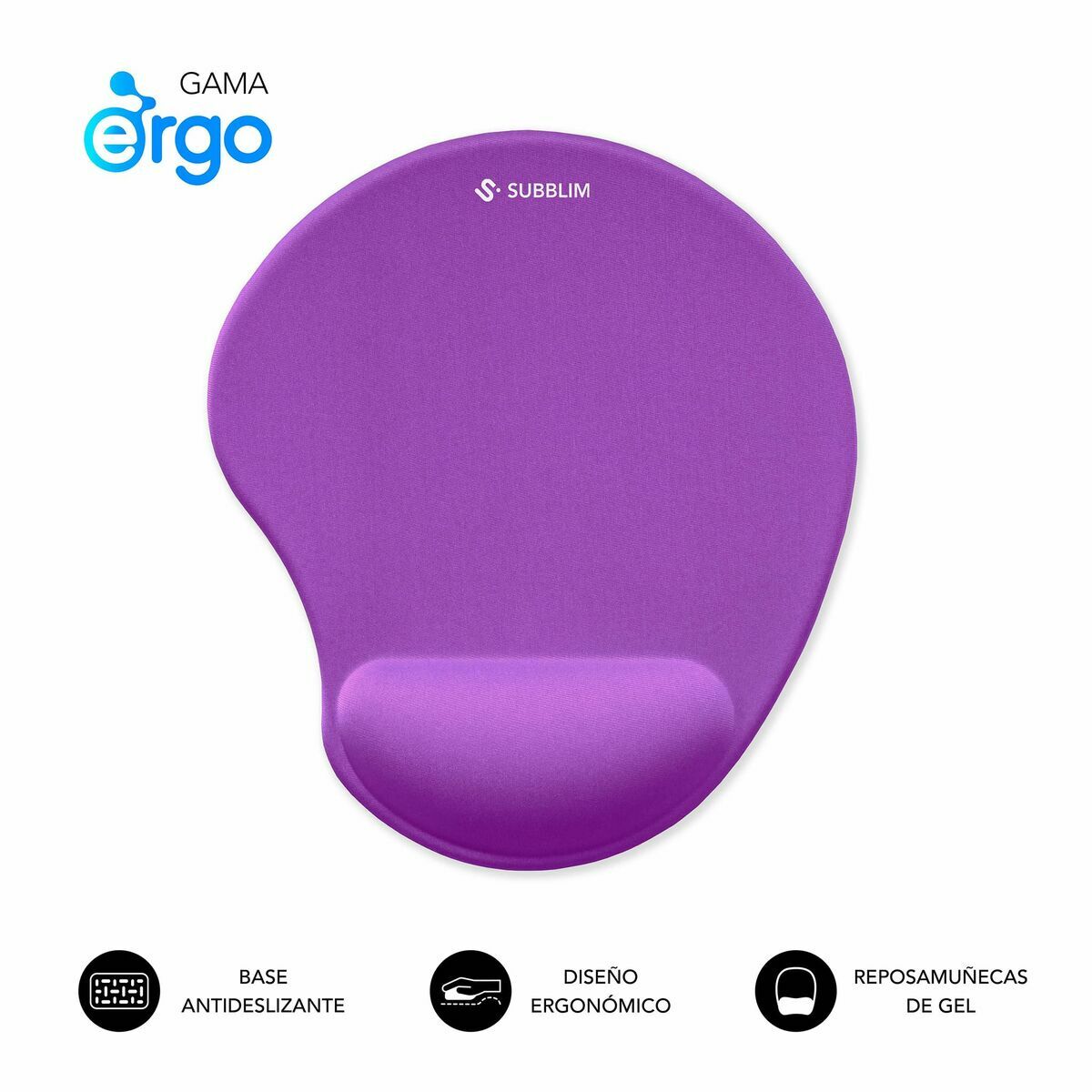 Immagine di Mouse Mat Subblim SUBMP-04E052 Purple