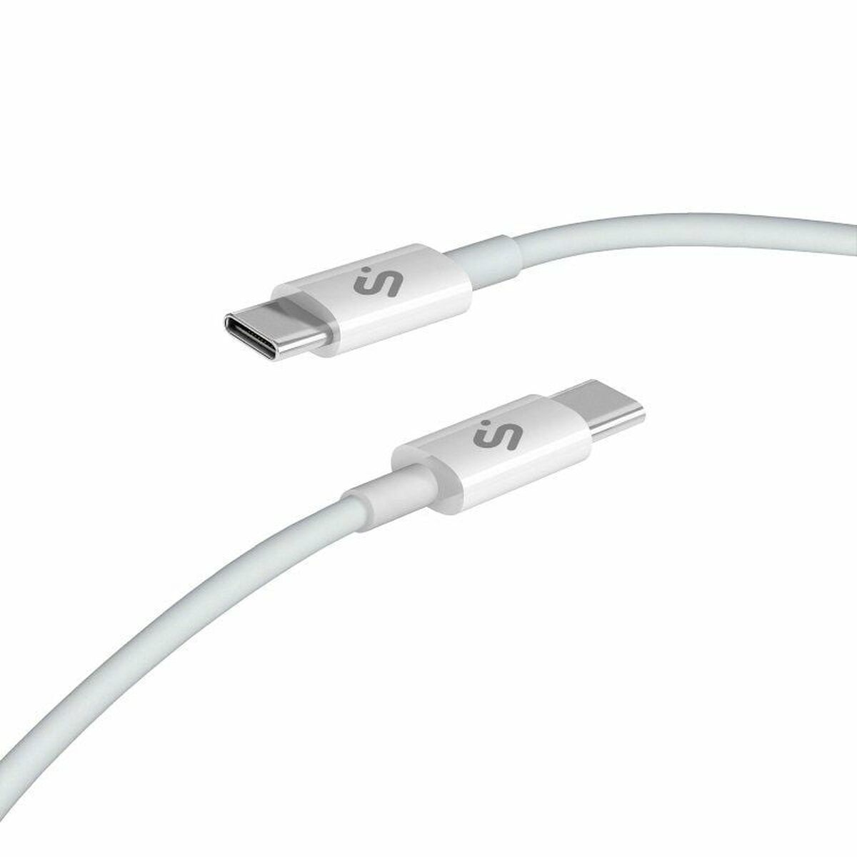 Câble USB-C vers USB-C Subblim SUBCAB-C10010 1 m Blanc Noir