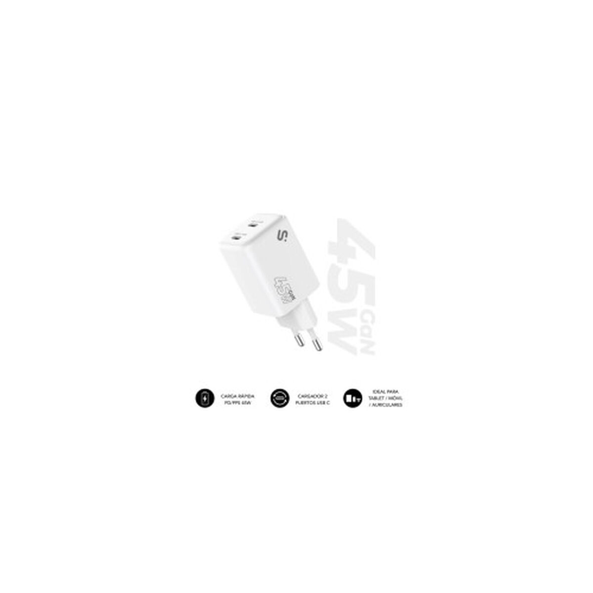 Picture of Wall Charger Subblim SUBCHG-6G4520 White 120 W 45 W