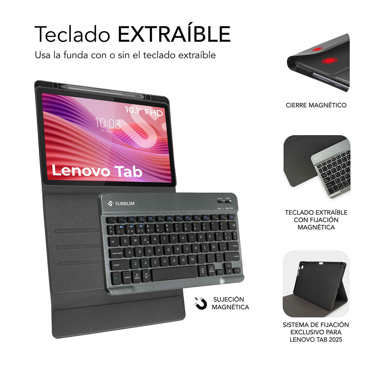 Image de Tablet cover Subblim SUBKT3-BTL320 Spanish Qwerty