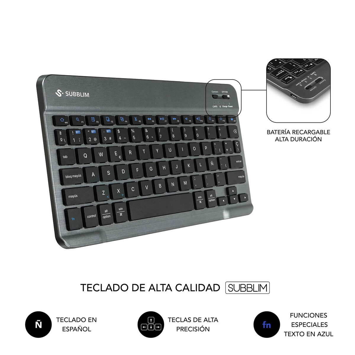 Image de Tablet cover Subblim SUBKT3-BTL320 Spanish Qwerty