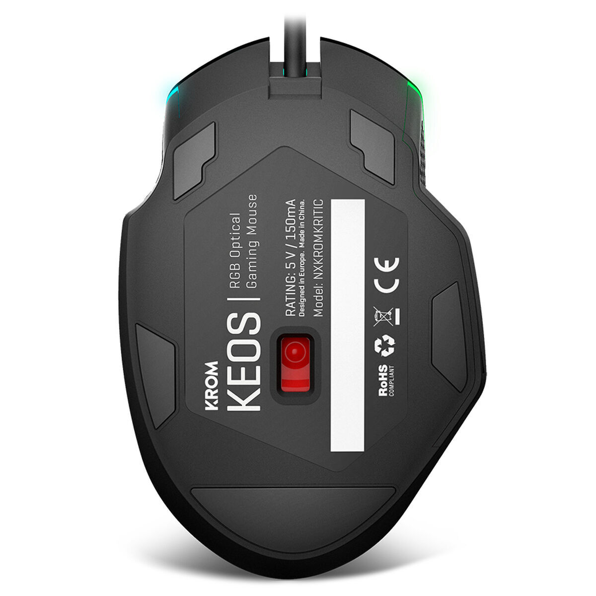 Obrazek LED Gaming Mouse Krom Keos 6400 dpi Black