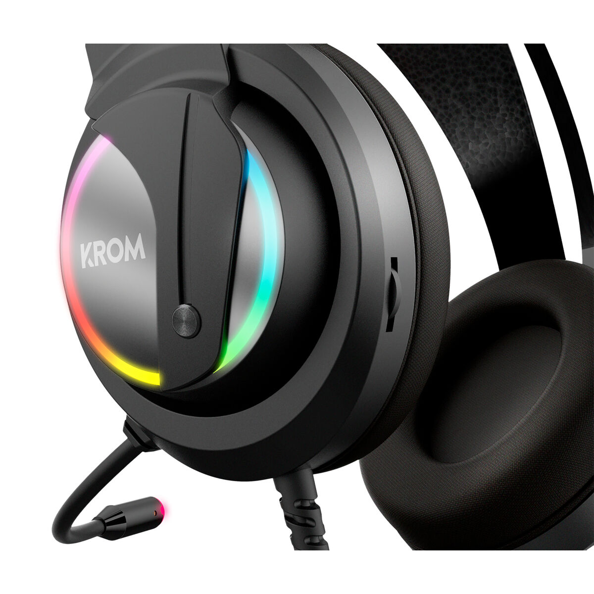 Picture of Gaming Headset with Microphone Krom Kappa Black RGB