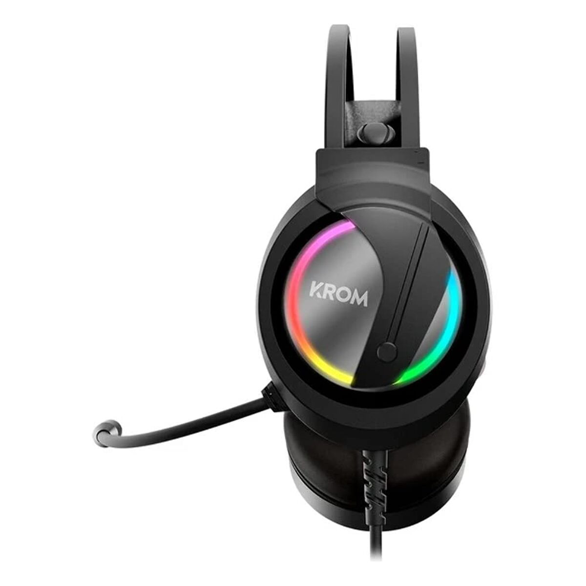 Gaming Headset with Microphone Krom Kappa Black