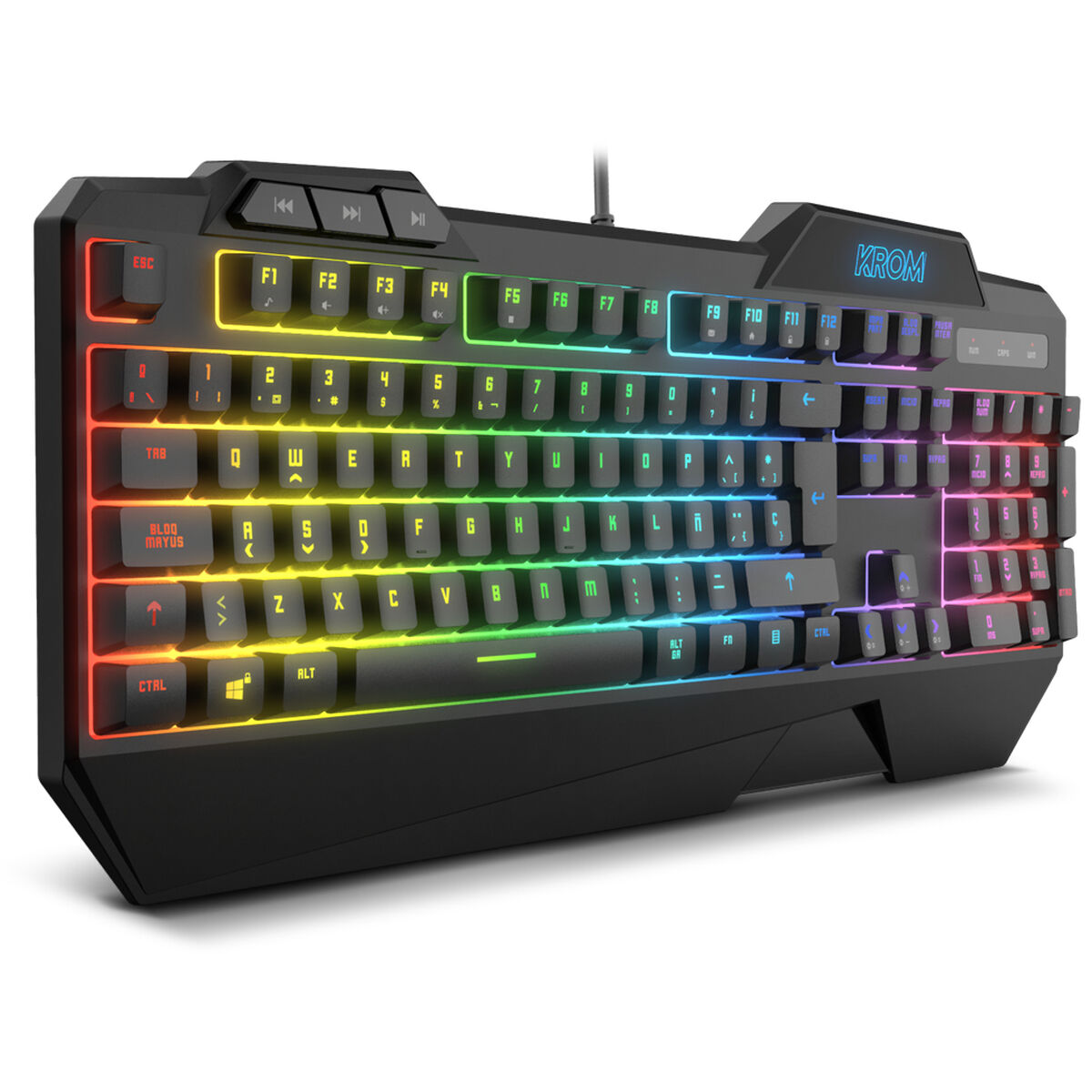 Picture of Keyboard with Gaming Mouse Krom Krusher Black