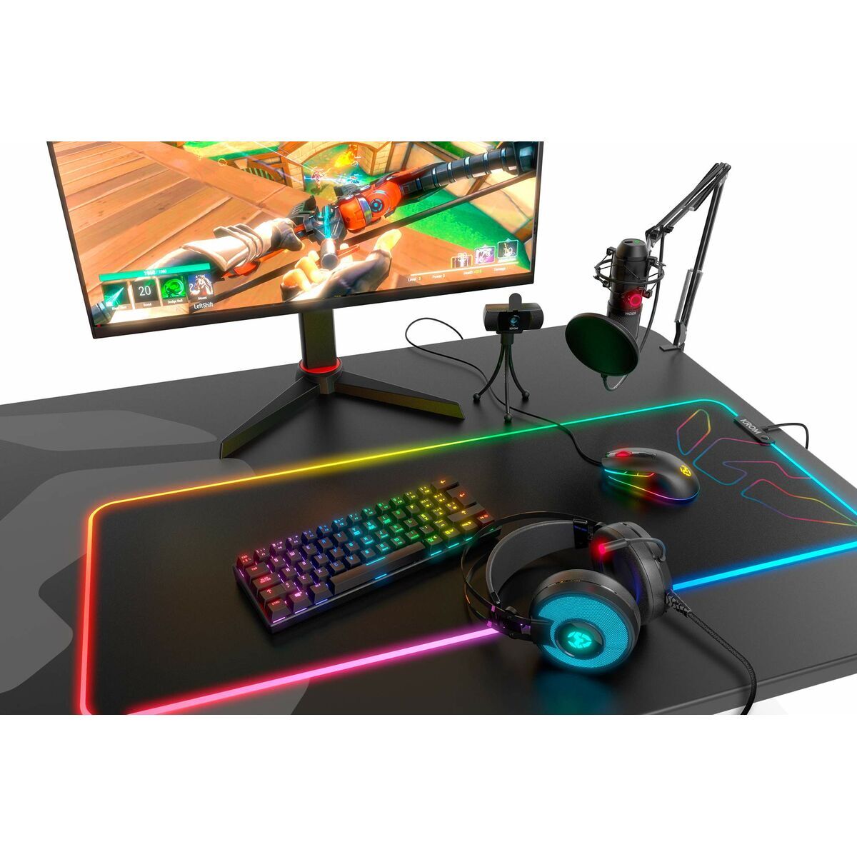 Obrazek Keyboard Krom Kluster Black RGB