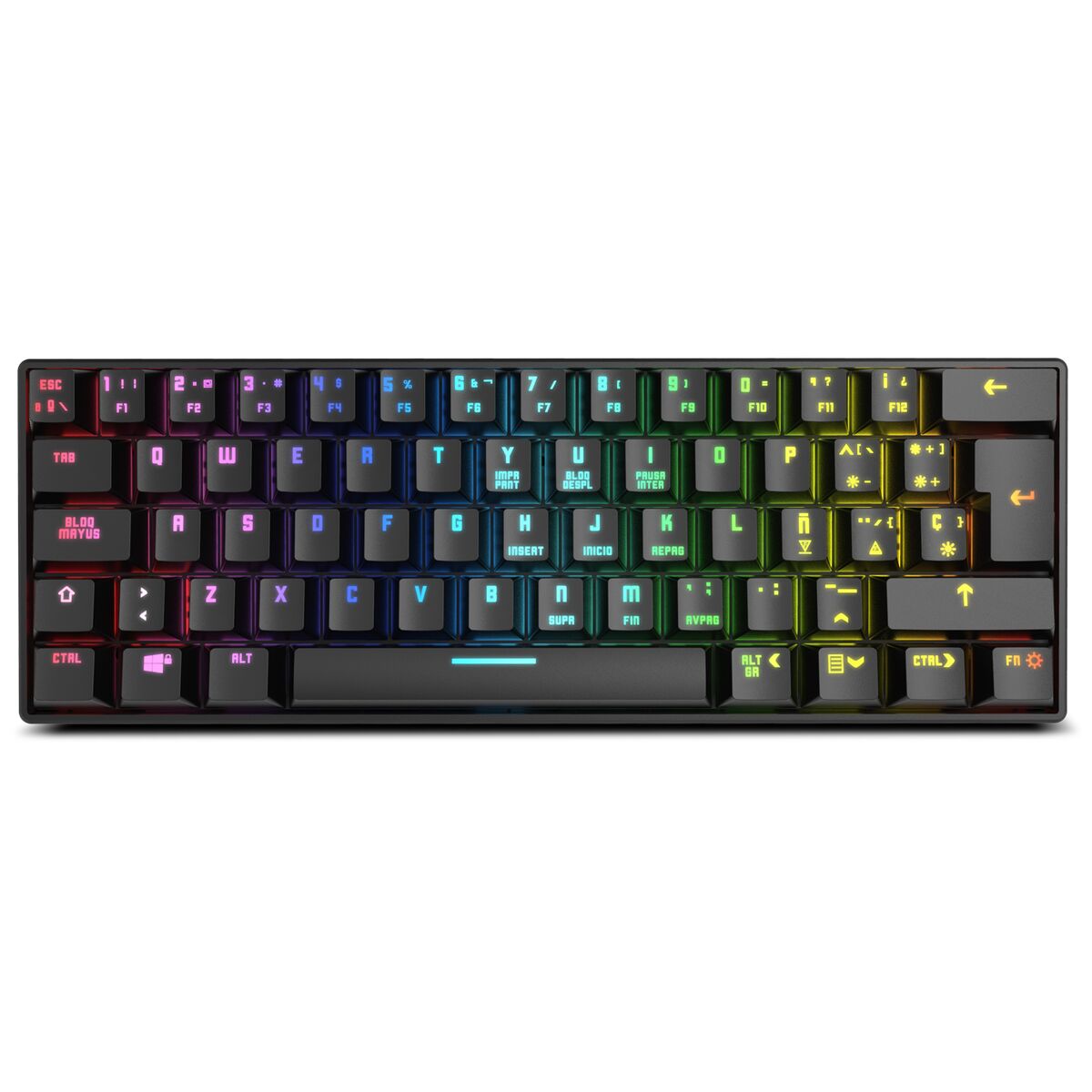 Bild von Keyboard Krom NXKROMKLSTRSP Black RGB