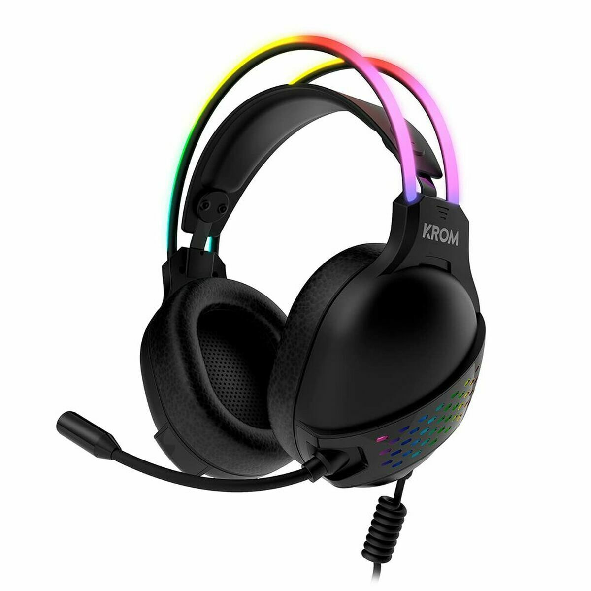 Picture of Headphones with Microphone Krom Klaim Black