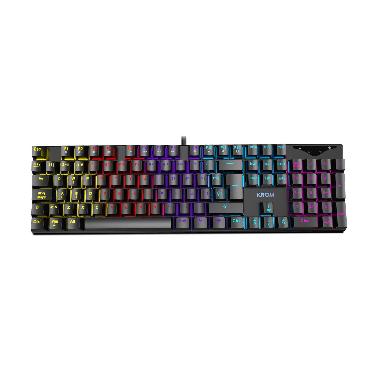 Bild von Keyboard Krom NXKROMKASIC Black Qwerty US