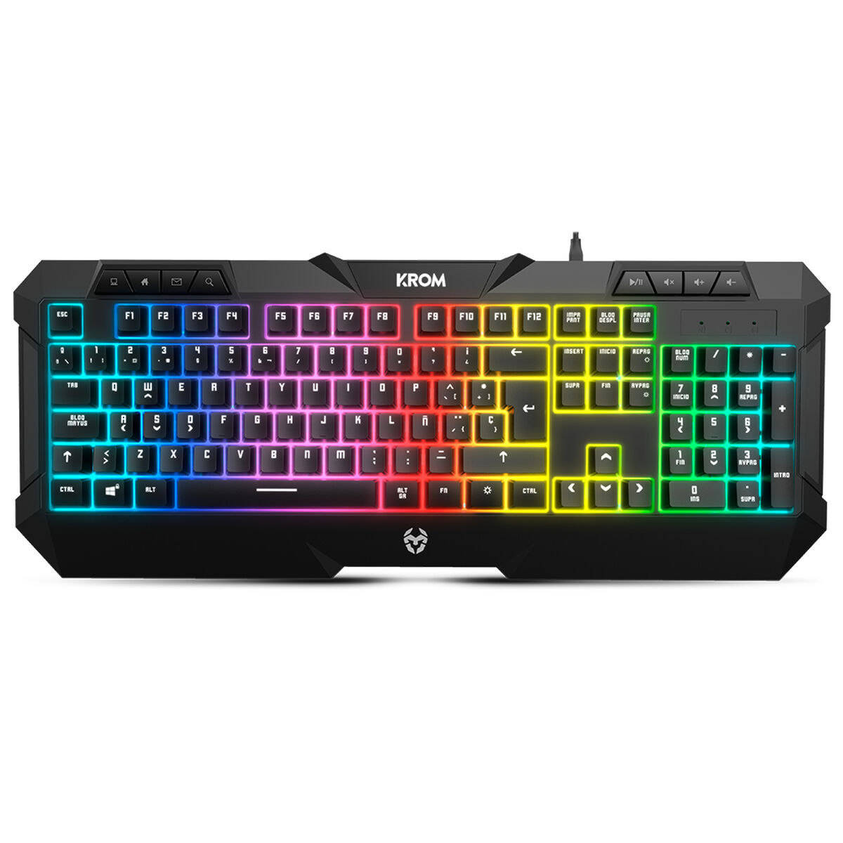 Image secondaire de Clavier et Souris Gaming Krom Kunai Espagnol Qwerty