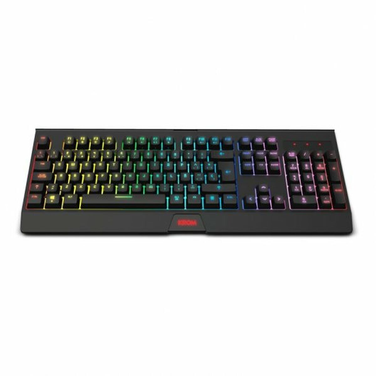 Obrazek Keyboard and Mouse Krom Kabala Black Multicolour Spanish Qwerty