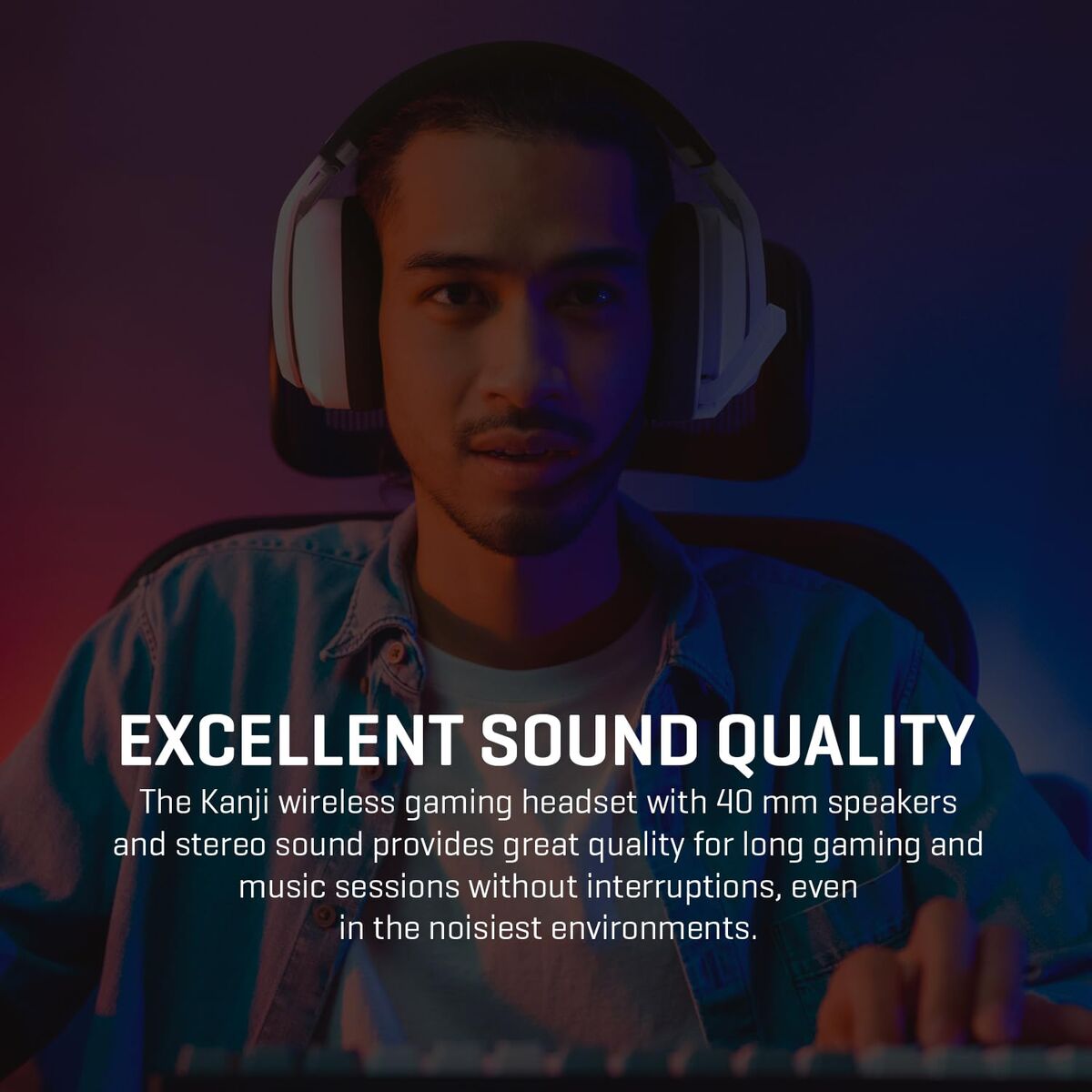 Headphones with Microphone Krom NXKROMKANJIWH White