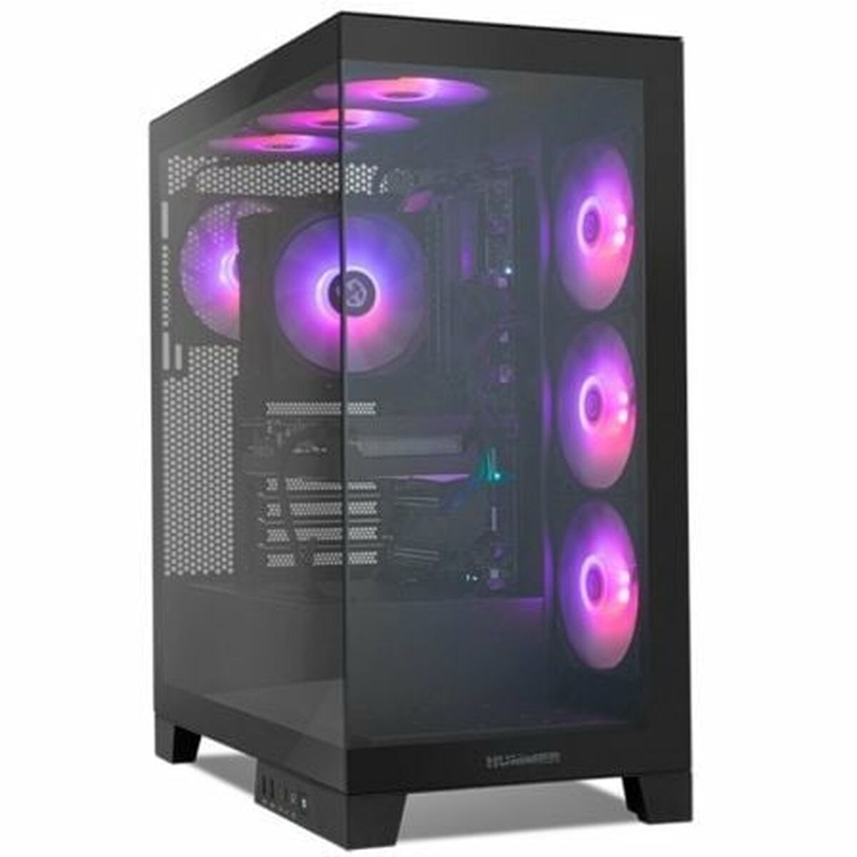 Picture of ATX Semi-tower Box Nox-Xtreme NXHUMMERGLOCKBK Black