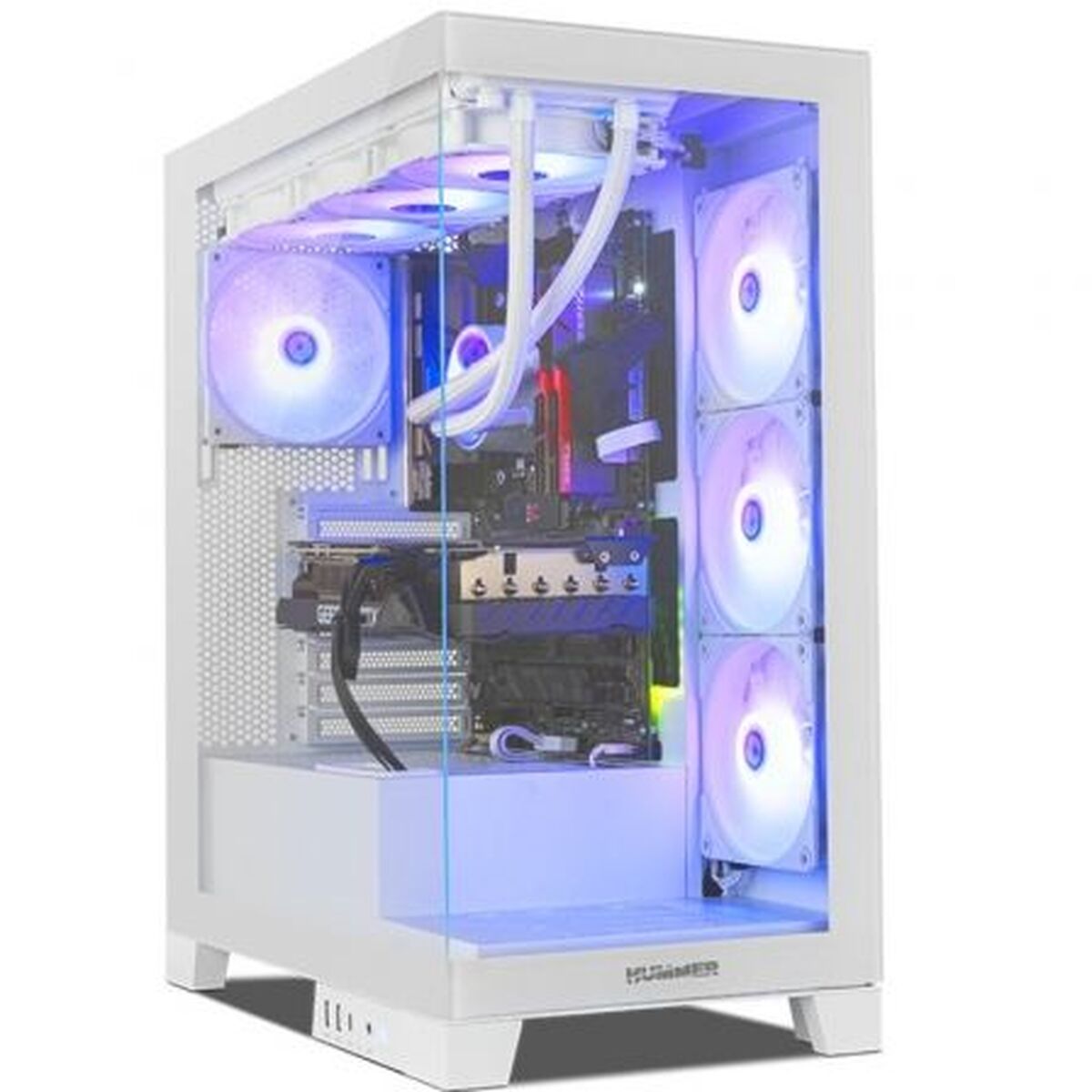 Picture of ATX Semi-tower Box Nox-Xtreme NXHUMMERGLOCKWH White