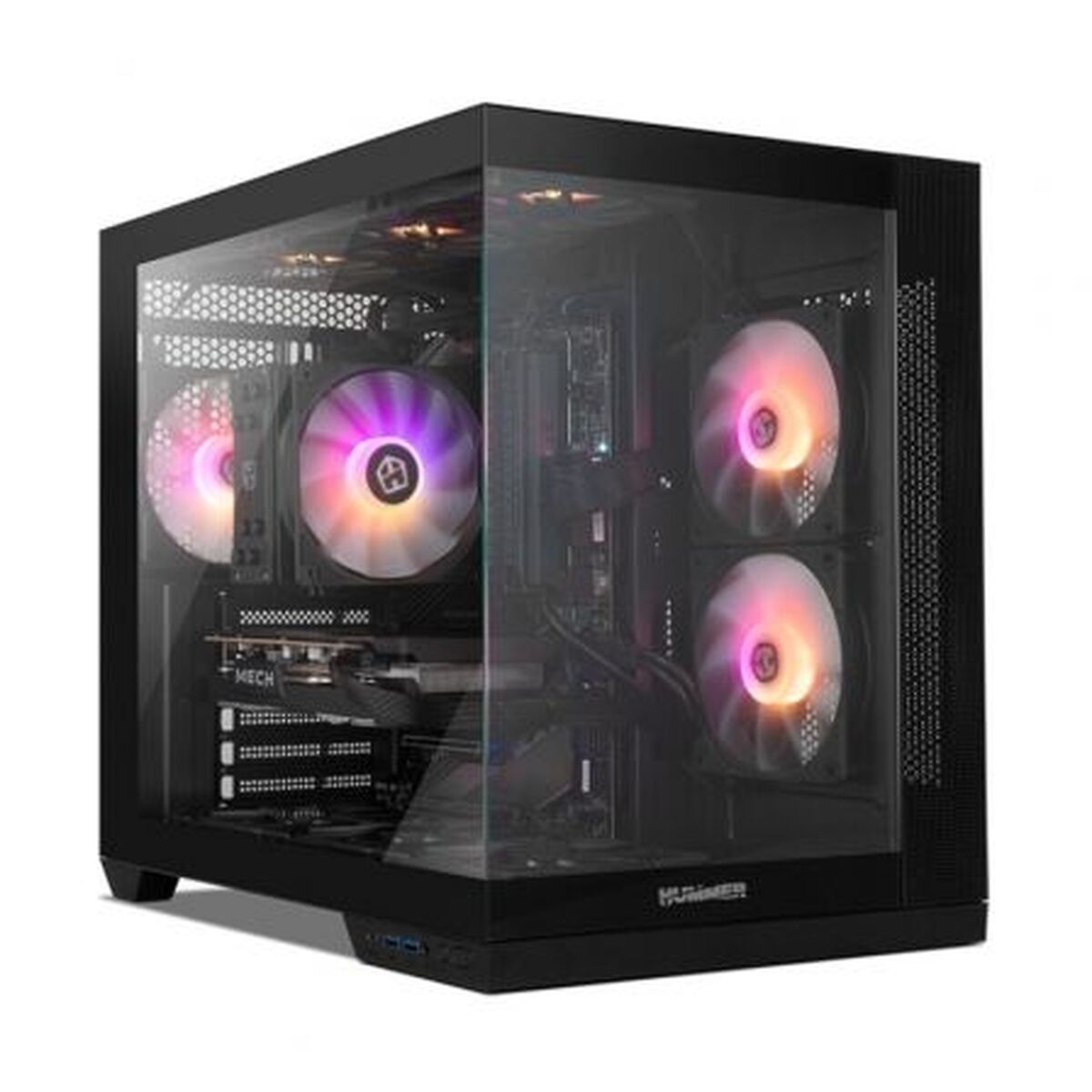 Nox NXHUMMERASTRANEOBK Sort ATX Semi-Tower Computer Case