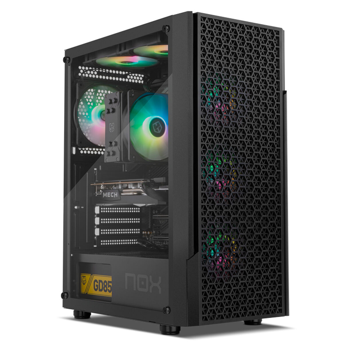 Picture of ATX Semi-tower Box Nox-Xtreme INFINITY BETA Airflow ARGB Black