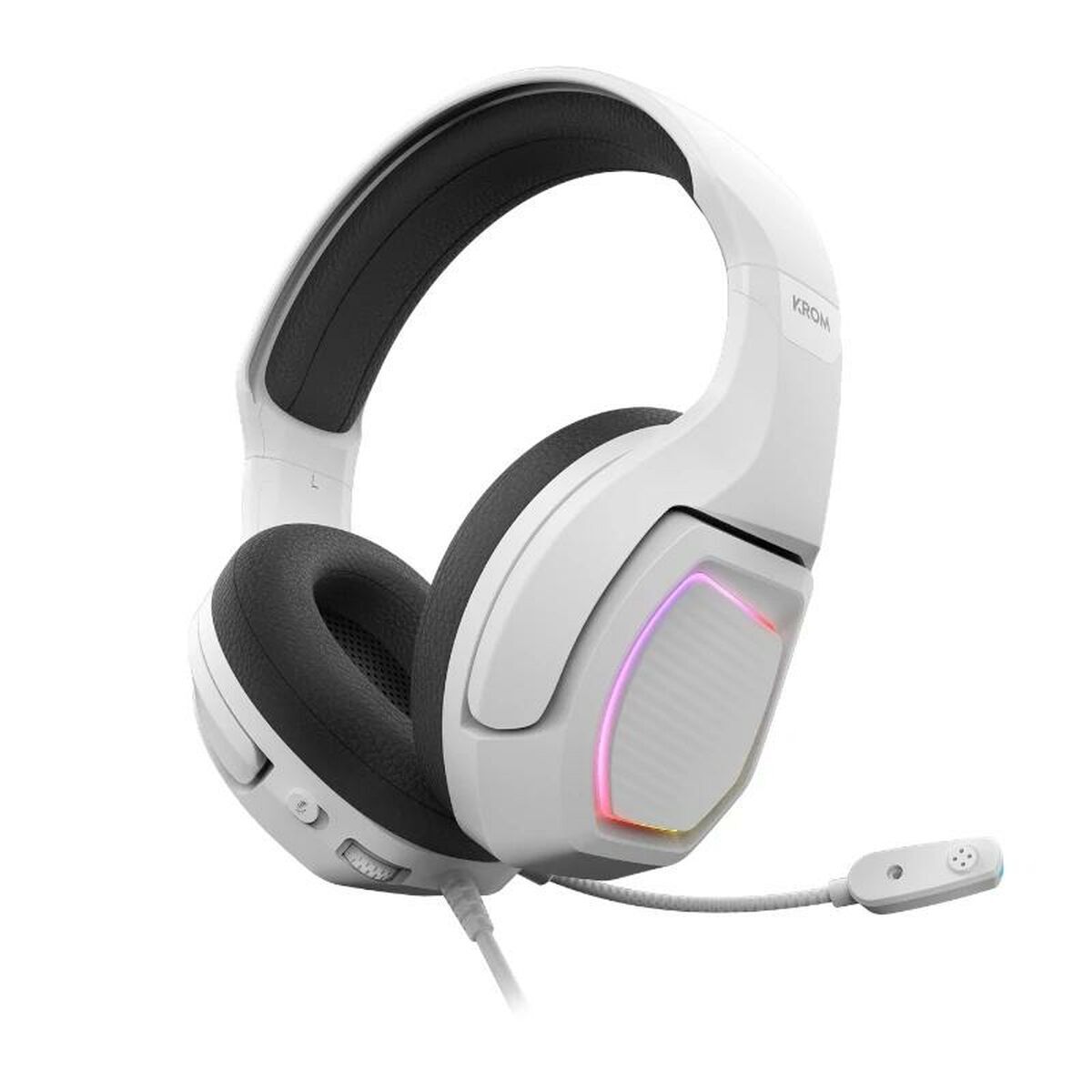 Obrazek Bluetooth Headband Headphones Krom NXKROMKOPA71WH White