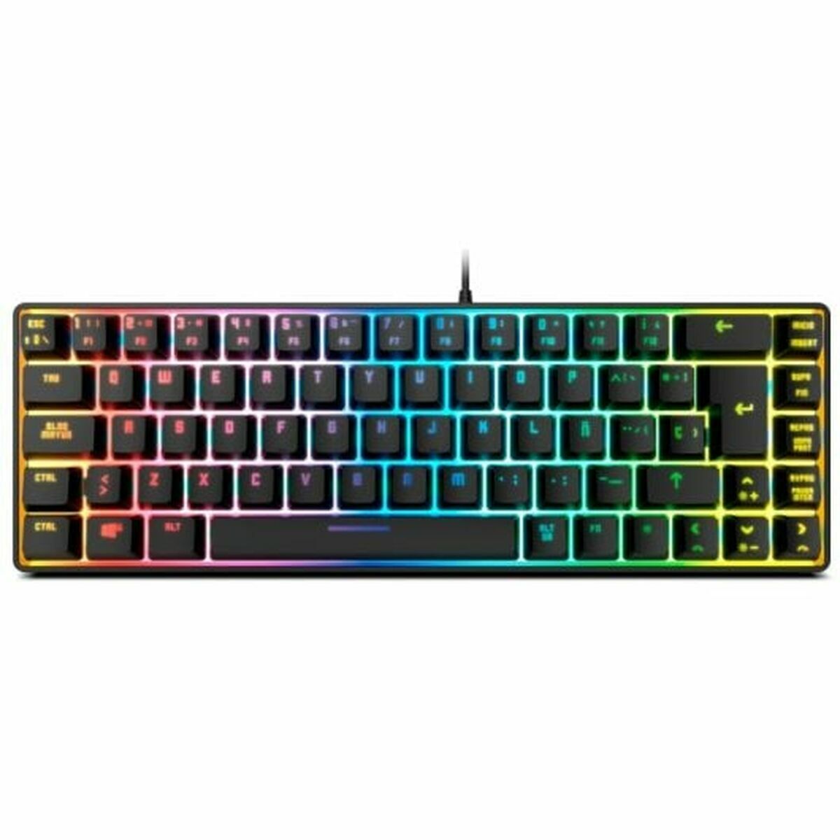 Image de Keyboard Krom NXKROMKALISTASP Spanish Qwerty Black