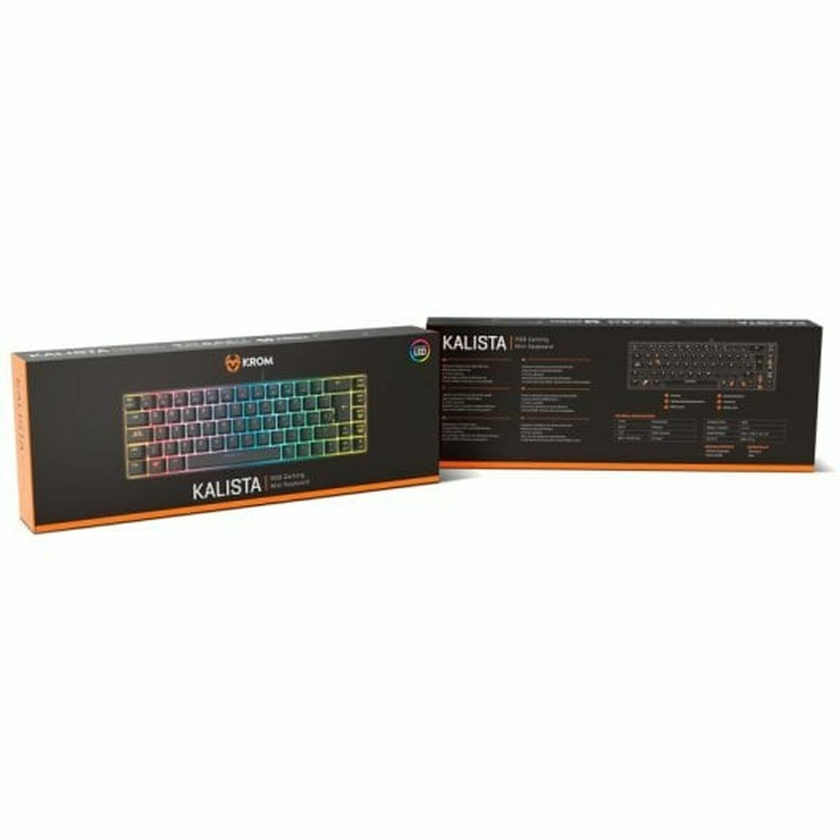 Image de Keyboard Krom NXKROMKALISTASP Spanish Qwerty Black